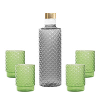 Isolano Set Glazen en Fles In Borosilicaatglas - Set 5 St