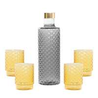 Isolano Set Glazen en Fles In Borosilicaatglas - Set 5 St