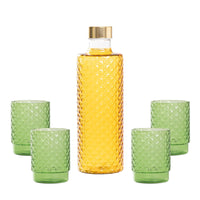 Isolano Set Glazen en Fles In Borosilicaatglas - Set 5 St
