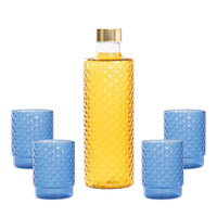 Isolano Set Glazen en Fles In Borosilicaatglas - Set 5 St