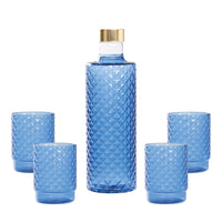 Isolano Set Glazen en Fles In Borosilicaatglas - Set 5 St