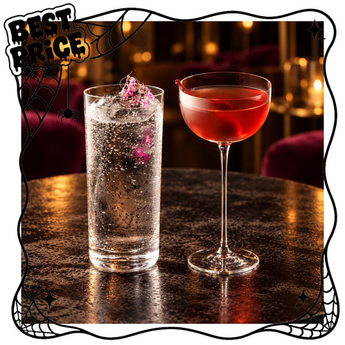Nude Savage Set Cocktail 12 Pezzi: 6 Bicchieri Highball e 6 Calici Pony