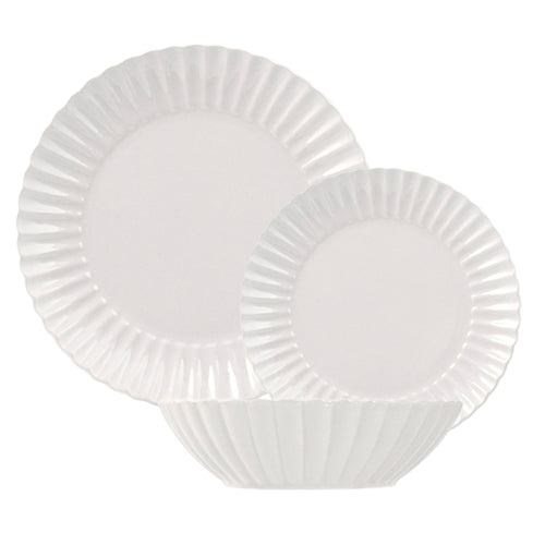 Lotus Servizio Piatti In Stoneware - Set 18 Pz