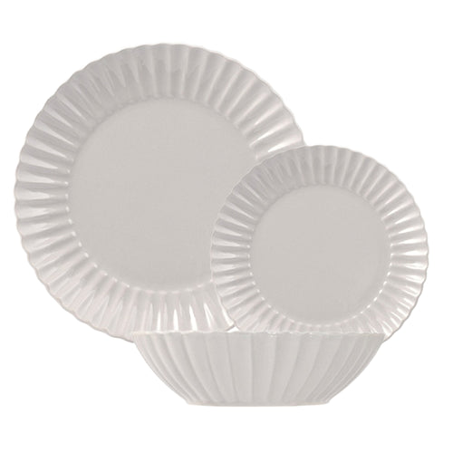Lotus Servizio Piatti In Stoneware - Set 18 Pz