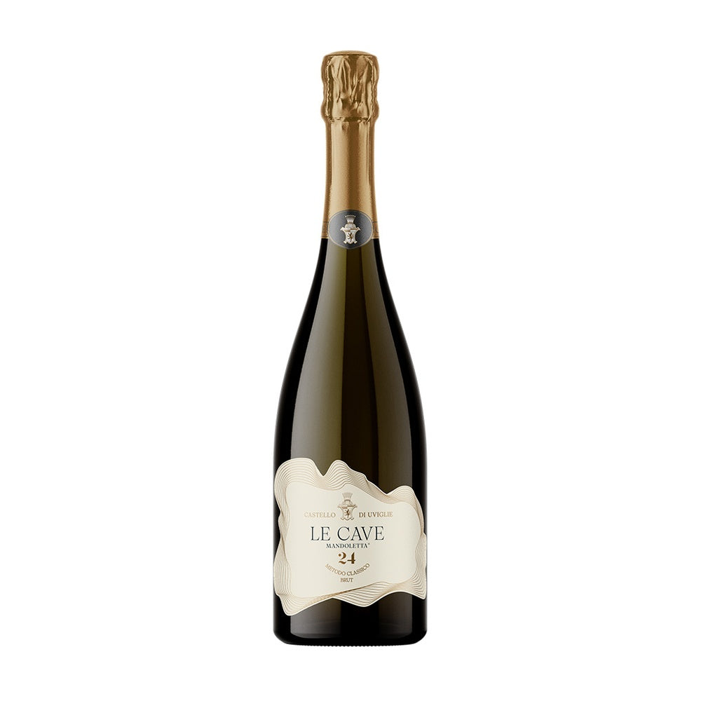 Le Cave Mandoletta Piemonte Spumante DOC 2021 Metodo Classico Brut - Castello Di Uviglie