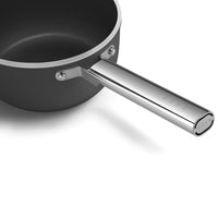 20 cm - Smeg Cookware Casseruola Alta Con Manico Antiaderente Ceramico In Alluminio Con Coperchio