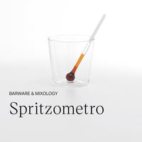 38,5 cl - Spritzometro Verre Cocktail Avec Doseur Fait à la Main En Verre Borosilicate Ensemble de 2 verres et tasse à mesurer