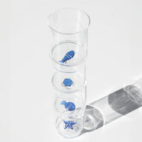 35 cl - Zafferano Teca Mare Bicchiere Acqua In Vetro Set 6 Pz