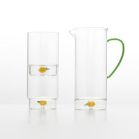 35 cl - Zafferano Teca Frutta Bicchiere Acqua In Vetro Set 6 Pz