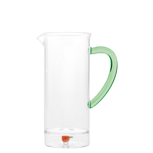 75 cl - Zafferano Teca Frutta Caraffa Fatta a Mano In Vetro Borosilicato