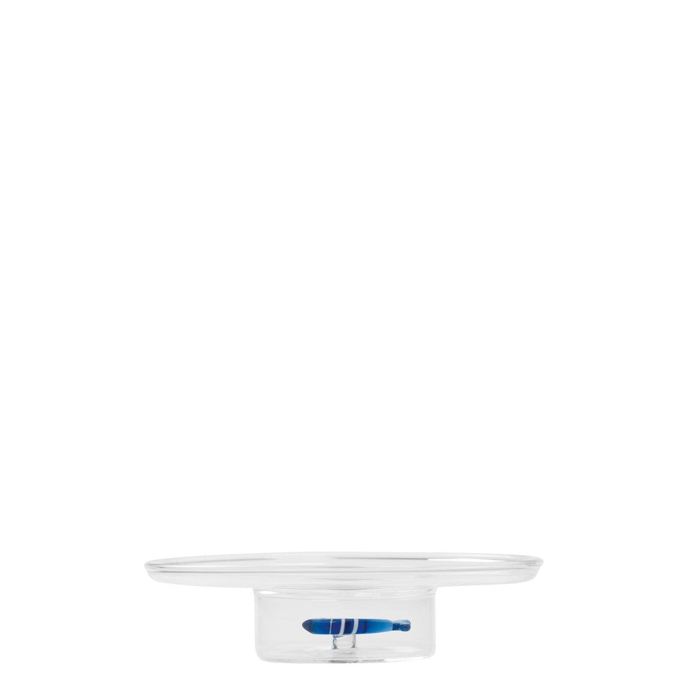 12 cm - Zafferano Teca Tasting Alzatina Da Degustazione Fatta a Mano In Vetro Borosilicato