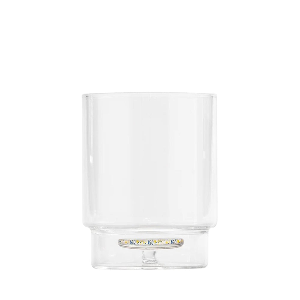 35 cl - Teca Terrazzo Verre à Eau Fait à la Main En Verre Borosilicate Set 6 Pz