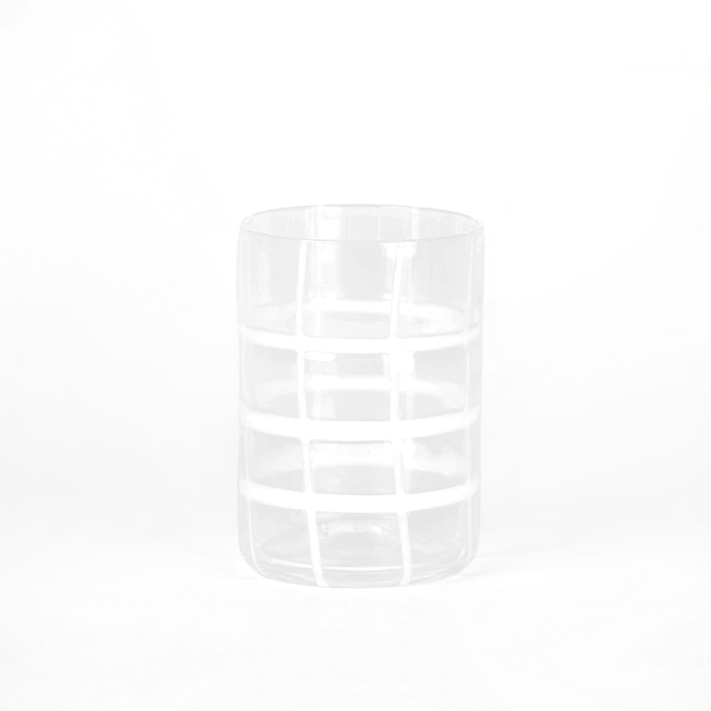 35 cl - Twiddle Bicchiere Acqua A Righe in Vetro Soffiato - Set 6 Pezzi