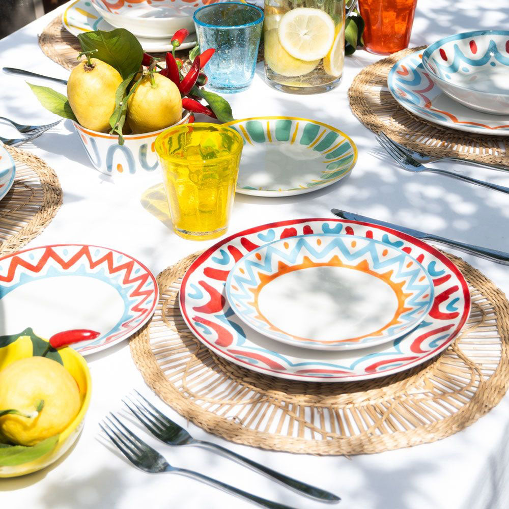 Madison Vietri Decorated Porcelain Dinnerware Set - 18-Piece Set