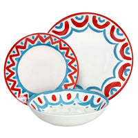 Madison Vietri Decorated Porcelain Dinnerware Set - 18-Piece Set
