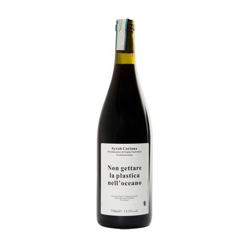 Non Gettare La Plastica Nell'Oceano Syrah Cortona DOC 2023 BIO - Caravanserraglio