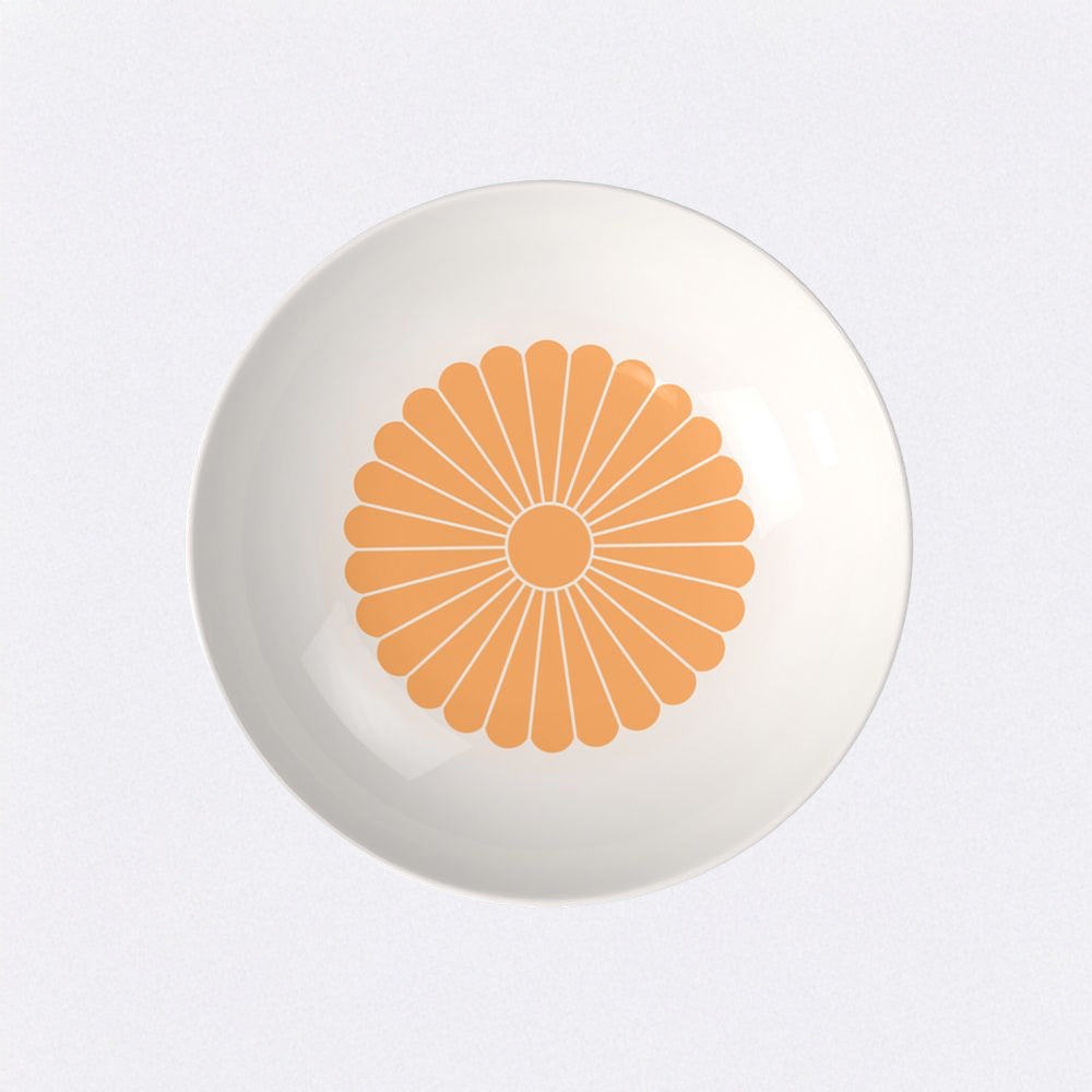 24 cm - Fleur Piatto Fondo In Porcellana Premium Set 6 Pz