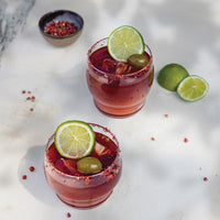 26 cl - Zafferano Righe Bicchiere Acqua In Vetro - Set 4 Pz