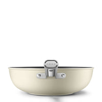 30 cm - Smeg Cookware Wok Antiaderente Ceramico In Alluminio Con Coperchio
