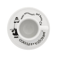 8 cl - Bialetti Carosello Tazzina Espresso Con Piattino In Porcellana Set 4 Pz