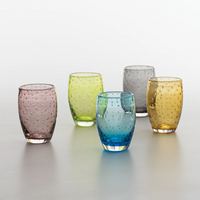 35 cl - Bolicante Verre À Eau Bulles en Verre Soufflé - Ensemble 6 Pcs