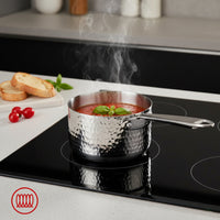 Alu-Inox 3-ply High Induction Casserole with Tubular AluInox Handle
