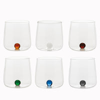 44 cl - Bilia Bicchiere Acqua Bilia Colorata in Vetro Borosilicato - Set 6 Pezzi