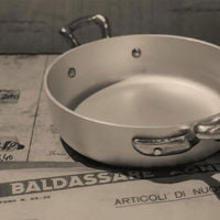 Agnelli Alluminio 3mm Professionale Padella Alta Sauté Con Manico Tubolare Inox