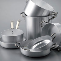 Agnelli Alluminio 3mm Professionale Padella Alta Svasata Con Manico Cool Inox