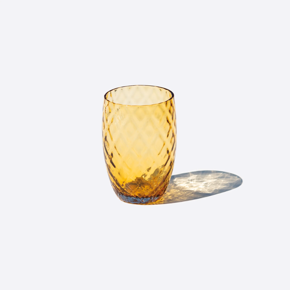 38 cl - Losanghe Verres À Eau en Verre Soufflé - Ensemble 6 Pcs