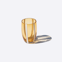 32 cl - Gessato Verres À Eau A Righe in Vetro Lavorato A Mano - Ensemble 6 Pcs