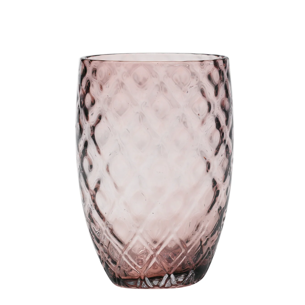 38 cl - Losanghe Verres À Eau en Verre Soufflé - Ensemble 6 Pcs