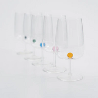 38 cl - Bilia Multipurpose Wine Goblets Bilia Colored in Borosilicate Glass - Set 6 Pieces