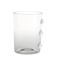 37 cl - Petoni Water Glasses 3 Vertical Points in Borosilicate Glass - Set 6 Pieces