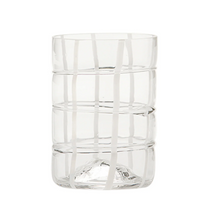 35 cl - Twiddle Verre À Eau À Rayures en Verre Soufflé - Ensemble 6 Pcs