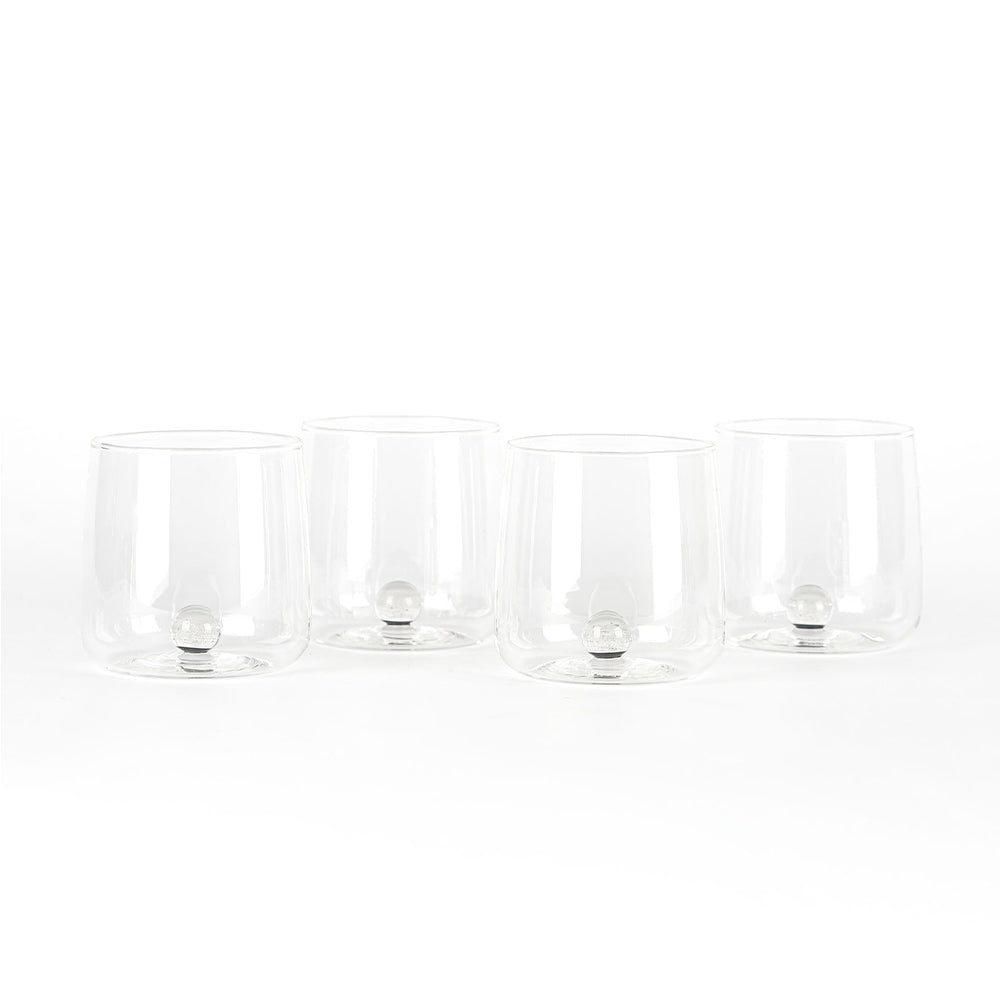 44 cl - Bilia Caleido Handcrafted Water Glass in Borosilicate Glass Set 4 Pcs