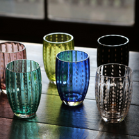 32 cl - Perle Verre À Eau Pallini Bianchi en Verre - Ensemble 2 Pcs
