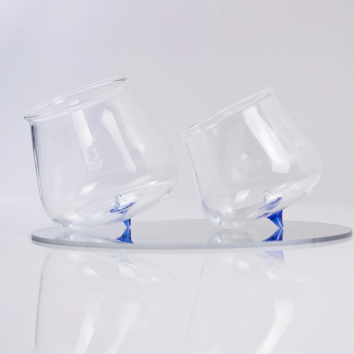 40 cl - Pirolo Verres À Eau Punta en Verre Borosilicate - Ensemble 6 Pcs