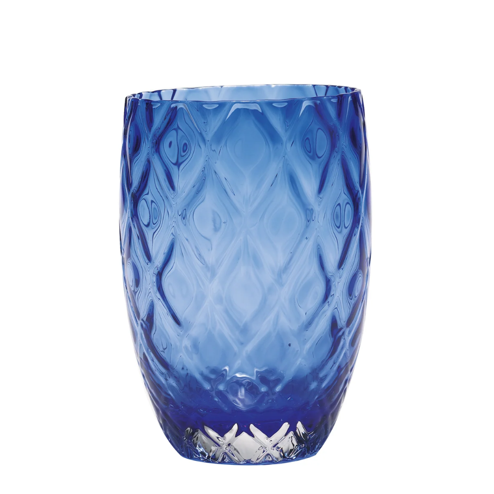 38 cl - Losanghe Verres À Eau en Verre Soufflé - Ensemble 6 Pcs