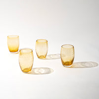 35 cl - Bolicante Verre À Eau Bulles en Verre Soufflé - Ensemble 6 Pcs