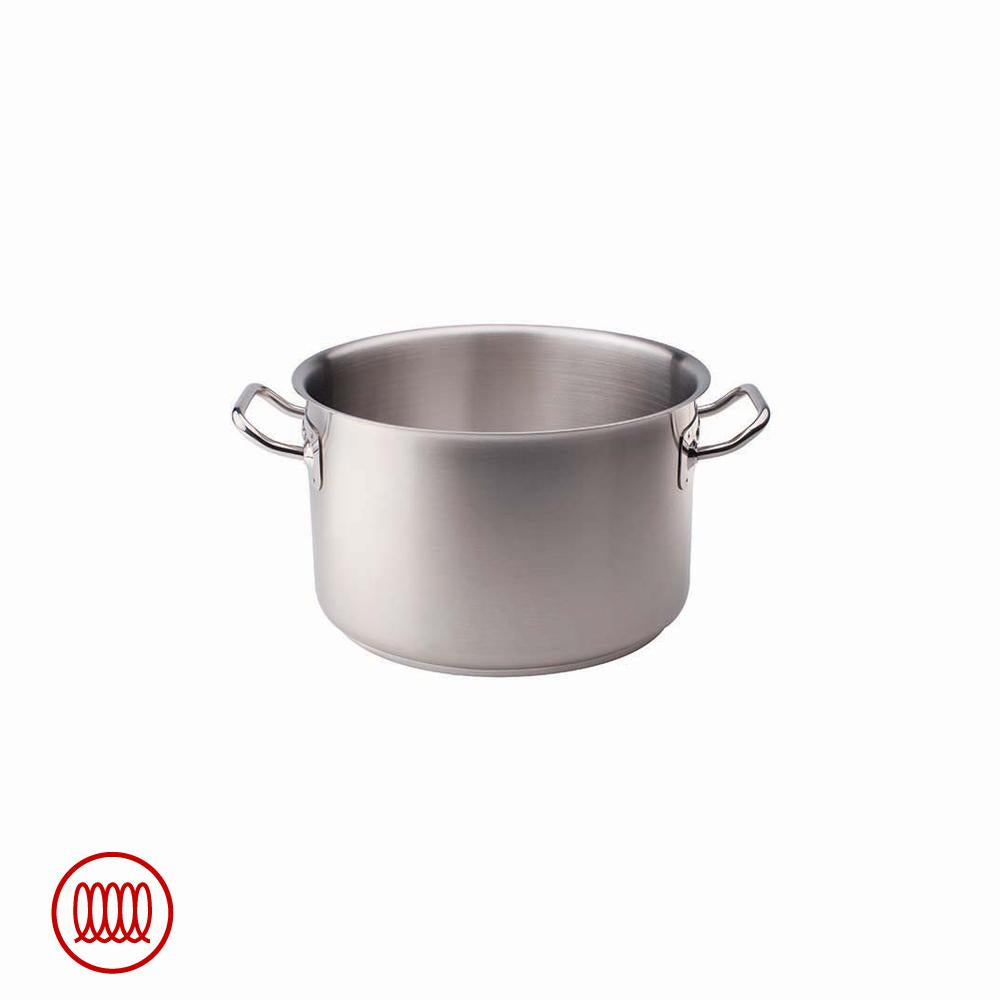 Agnelli Acciaio Inox Casseruola Alta Induzione Con Due Maniglie