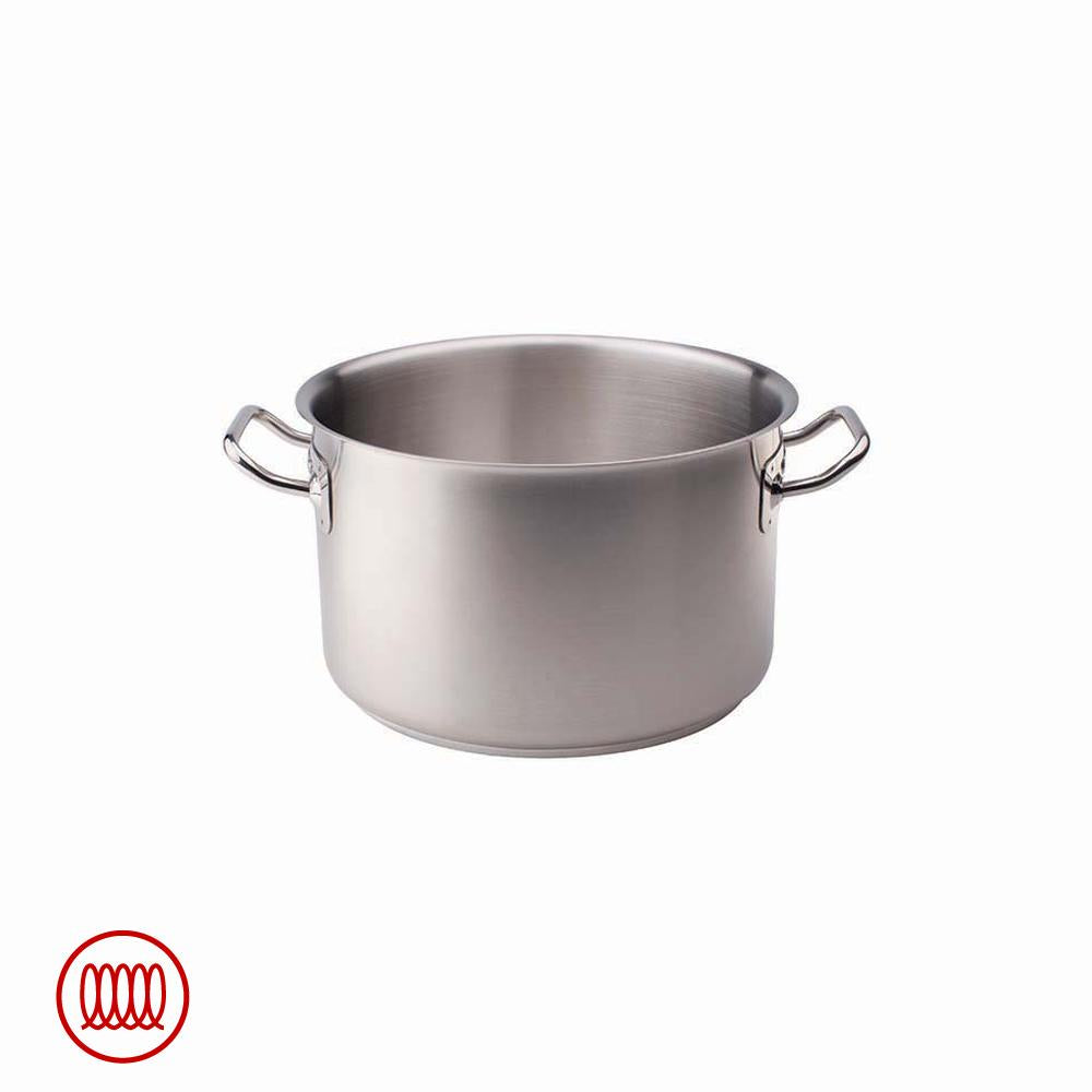 Agnelli Acciaio Inox Casseruola Alta Induzione Con Due Maniglie