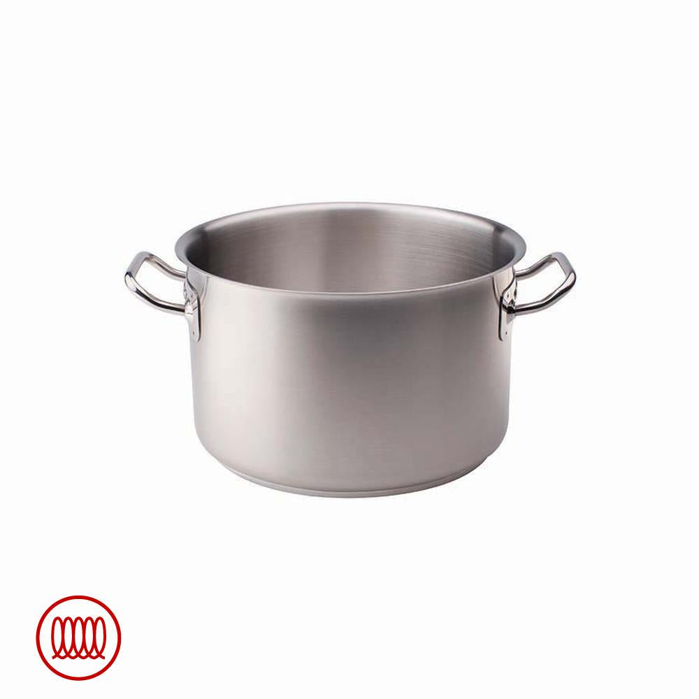 Agnelli Acciaio Inox Casseruola Alta Induzione Con Due Maniglie
