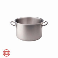 Agnelli Acciaio Inox Casseruola Alta Induzione Con Due Maniglie