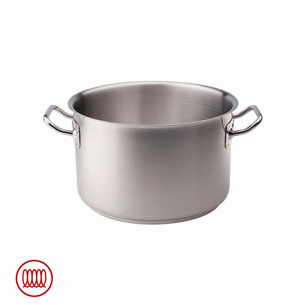 Acciaio Inox Casseruola Alta Induzione Con Due Maniglie