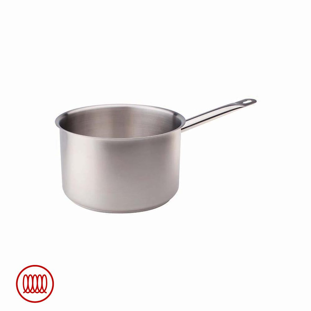 Agnelli Acciaio Inox Casseruola Alta Induzione Con Manico Tubolare