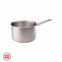 Agnelli Acciaio Inox Casseruola Alta Induzione Con Manico Tubolare
