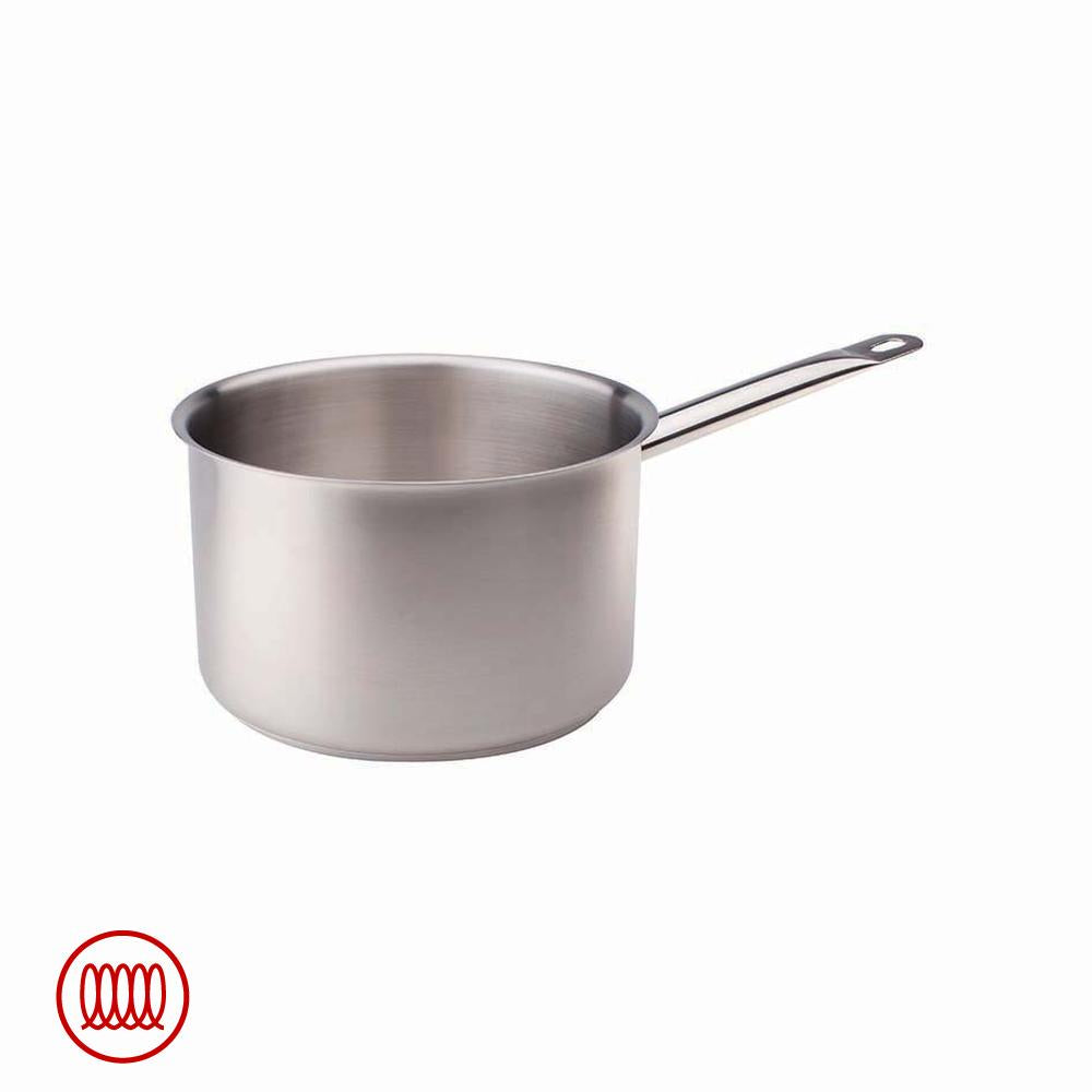 Agnelli Acciaio Inox Casseruola Alta Induzione Con Manico Tubolare