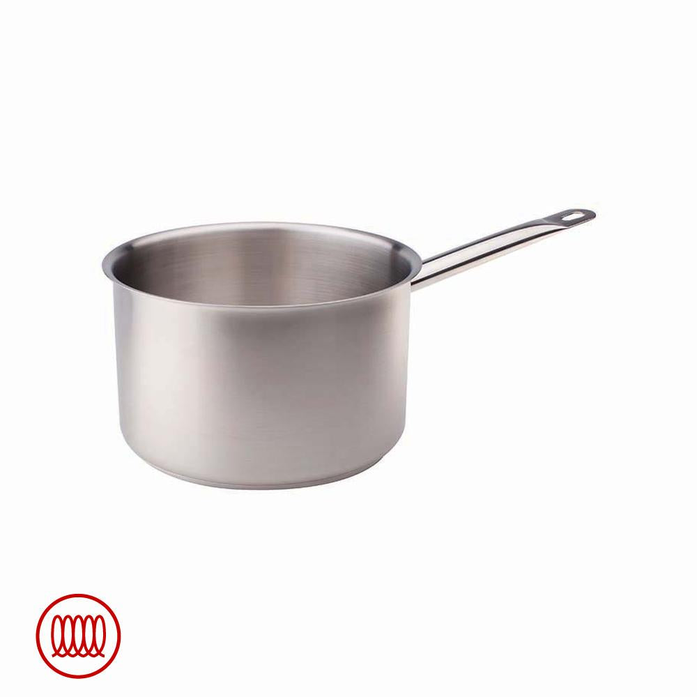 Agnelli Acciaio Inox Casseruola Alta Induzione Con Manico Tubolare