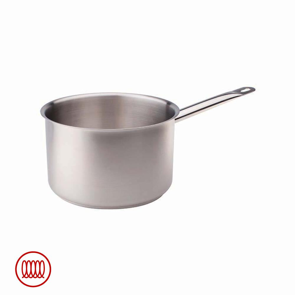 Agnelli Acciaio Inox Casseruola Alta Induzione Con Manico Tubolare